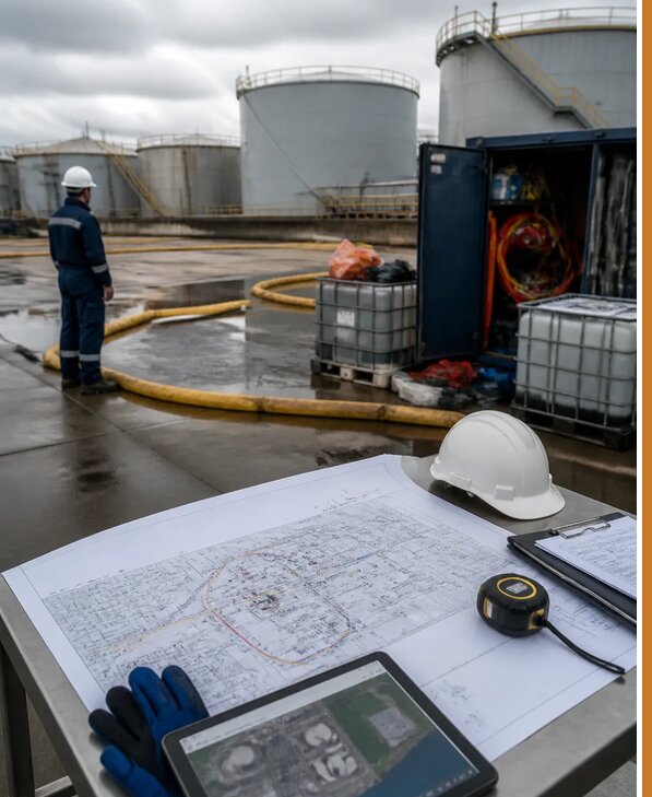 Разработка плана ликвидации разливов нефти в Майкопе